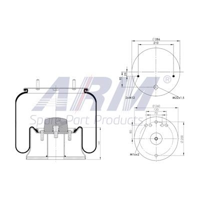 Complete Air Spring - 0.60.1046