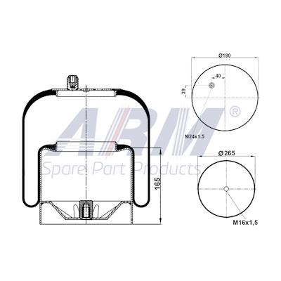 Complete Air Spring - 0.60.1047