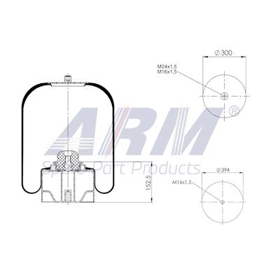 Complete Air Spring - 0.60.1048