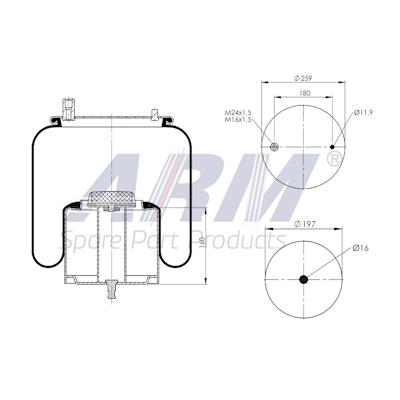 Complete Air Spring - 0.60.431