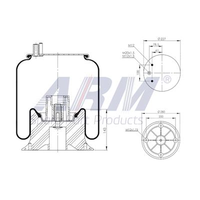 Complete Air Spring - 0.60.476