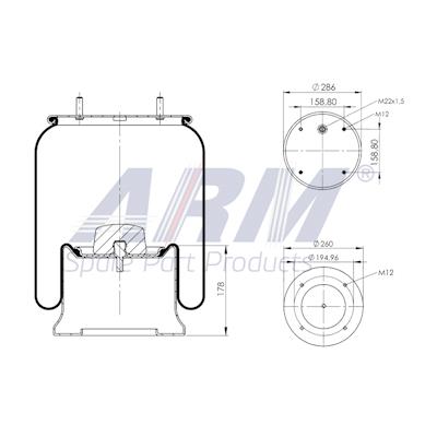 Complete Air Spring - 0.60.1071