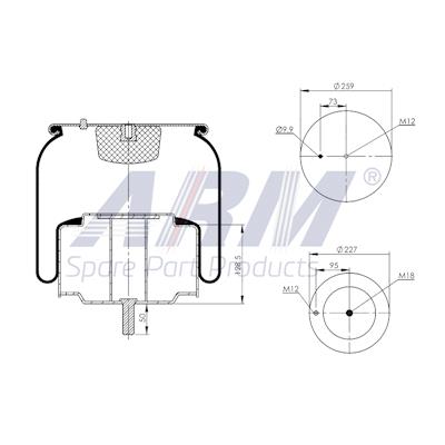 Complete Air Spring - 0.60.328