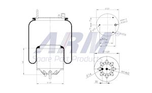 Complete Air Spring - 0.60.875