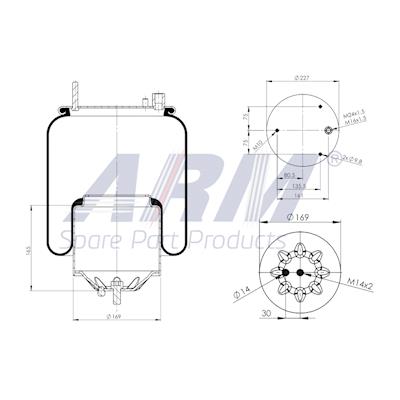 Complete Air Spring - 0.60.875